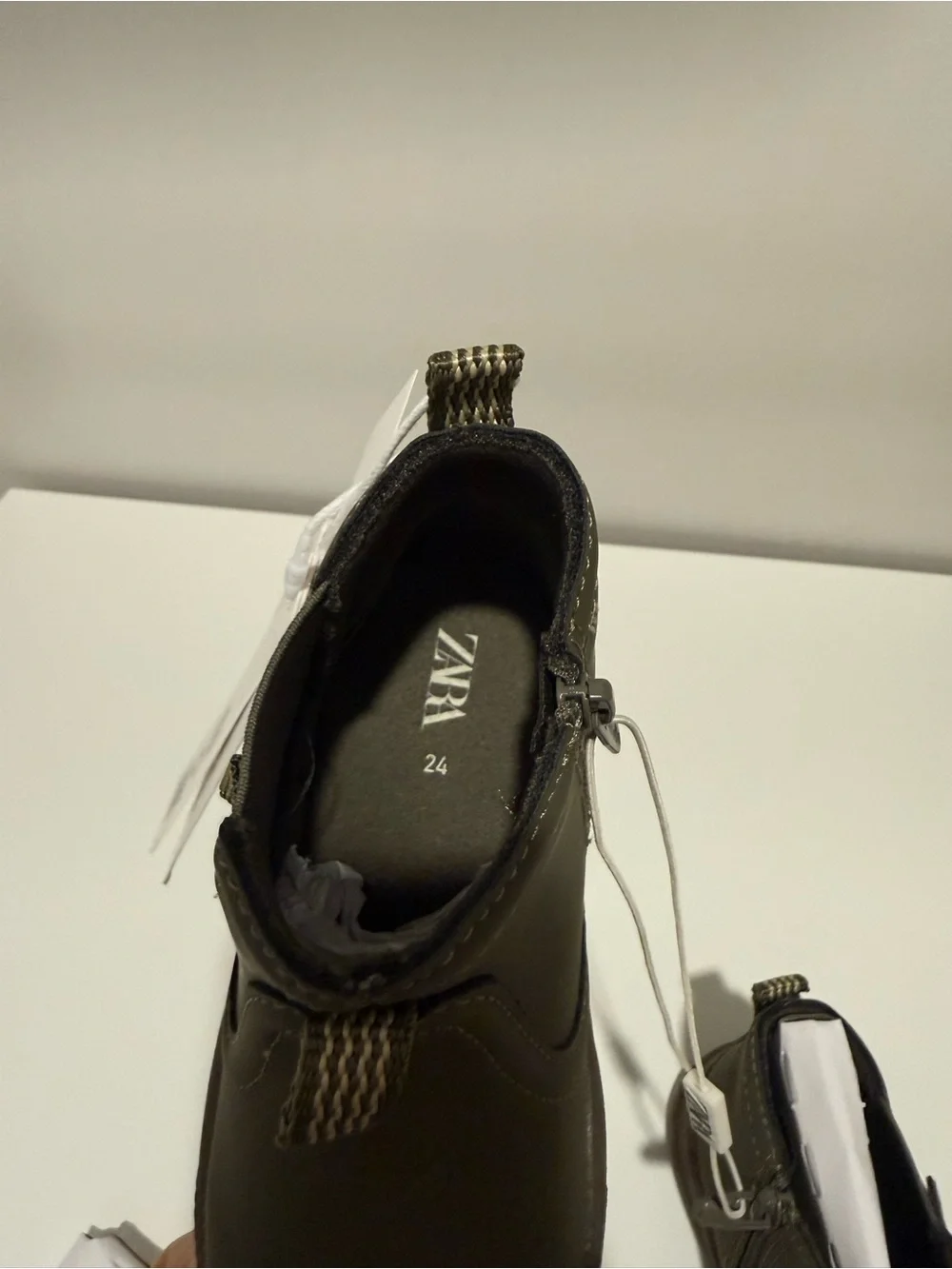 NWT ZARA Toddler Rubberized Boots US size 8